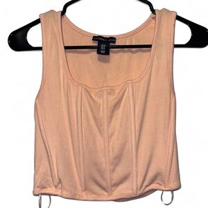 Sincerely Jules Orange Sherbet Sleeveless Crop Top Women’s Size Medium